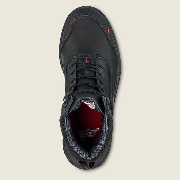 Red Wing Safety Boots Black/Grey - Red Wing Mens Brnr Xp - 6-inch Waterproof Toe - NBZTG-6714